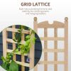 Raised Garden Bed with Trellis - Durable Fir Wood