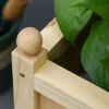 Raised Garden Bed with Trellis - Durable Fir Wood