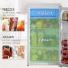 Compact White Refrigerator Mini Fridge with Freezer