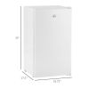 Compact White Refrigerator Mini Fridge with Freezer