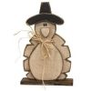 Fall Home Decor: Wooden Pilgrim Hat Turkey