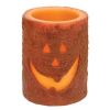 Halloween Glow: 4" LED Jack-O'-Lantern Timer Candle