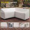 6-Piece Metal L-Shape Patio Set: Highback, Olefin Cushions, Waterproof Cover