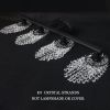 Elegant Black 4-Light Crystal Vanity Light - Bathroom Lighting