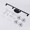 Elegant Black 4-Light Crystal Vanity Light - Bathroom Lighting