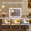 Makeup Mirror with LED Lights: 3 Modes, Touch Control, 360° Rotate, 5X