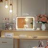 Makeup Mirror with LED Lights: 3 Modes, Touch Control, 360° Rotate, 5X