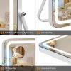 Makeup Mirror with LED Lights: 3 Modes, Touch Control, 360° Rotate, 5X