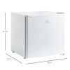 Compact White Upright Mini Freezer 1.1 Cu.Ft for Countertop