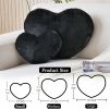 Heart Pillow Faux Fur Throw Pillow: Mini (12.9" x 9.8")