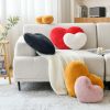 Heart Pillow Faux Fur Throw Pillow: Mini (12.9" x 9.8")