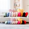 Heart Pillow Faux Fur Throw Pillow: Mini (12.9" x 9.8")