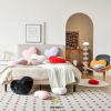 Heart Pillow Faux Fur Throw Pillow: Mini (12.9" x 9.8")